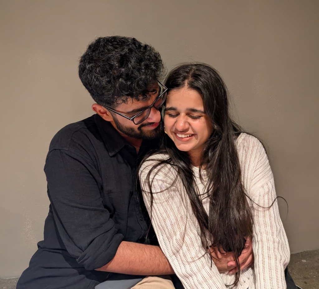 Rhitam and Pooja Cuddle