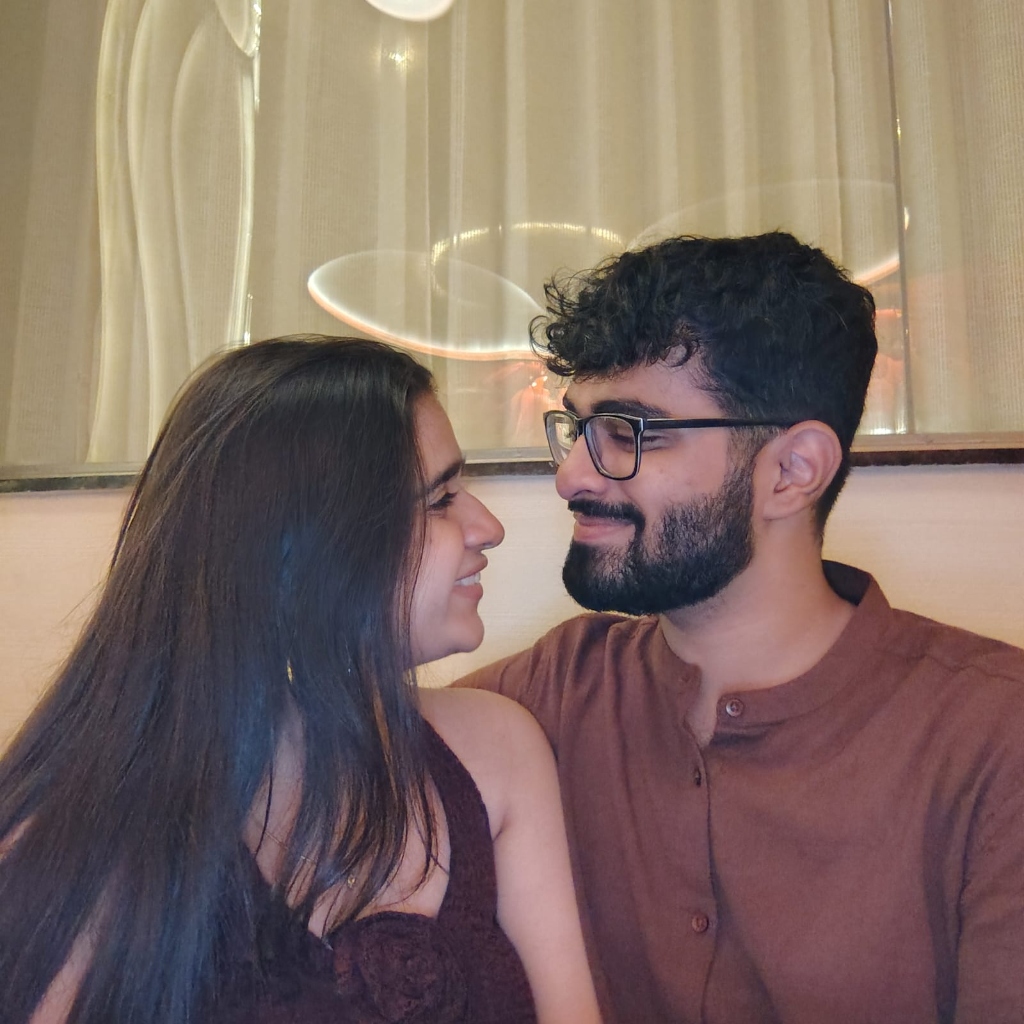 Looking into each other's eyes