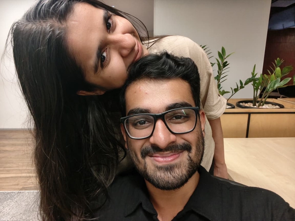 Cute cuddle photo